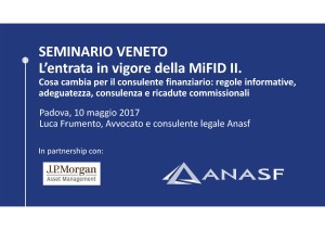 Avv. Frumento - Anasf 10 maggio 2017