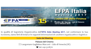 EFPA Italia 12-13 ottobre 2017 Venezia